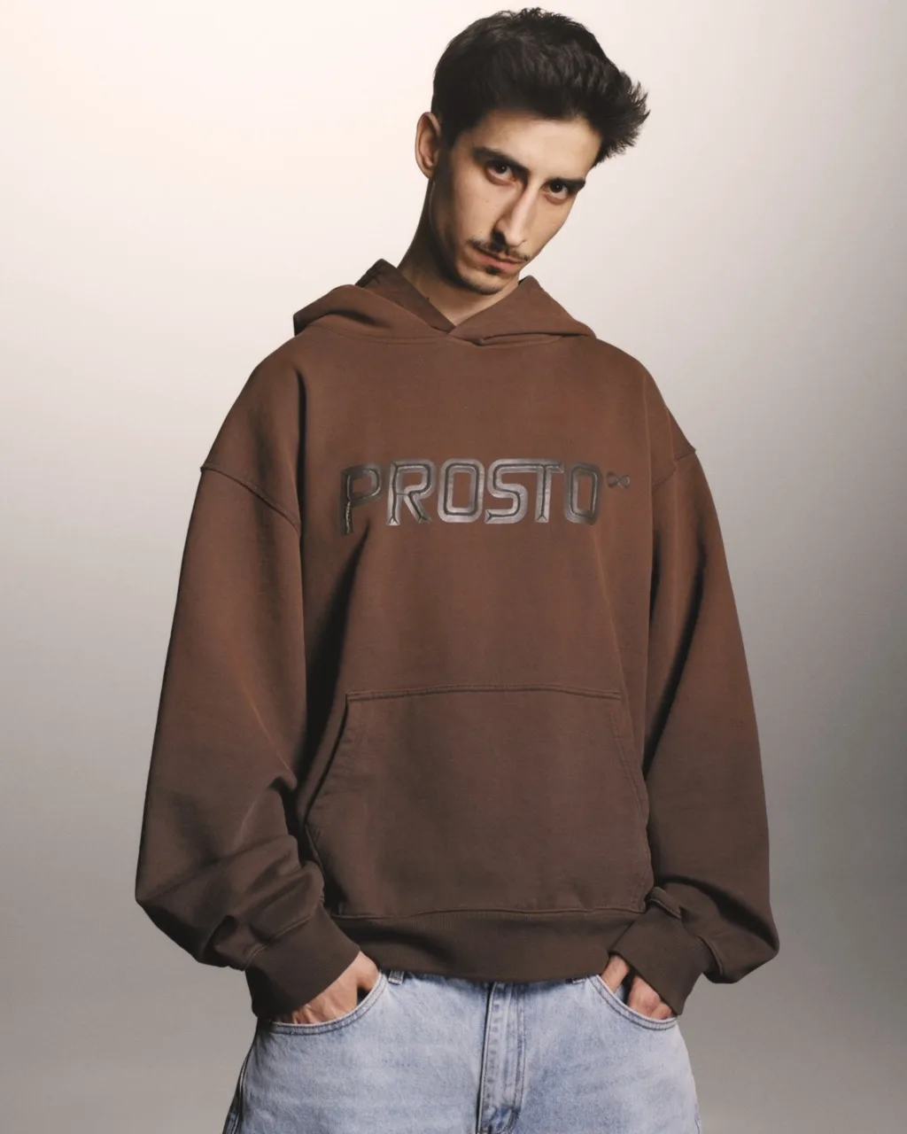 Bluza Prosto oversize brązowa