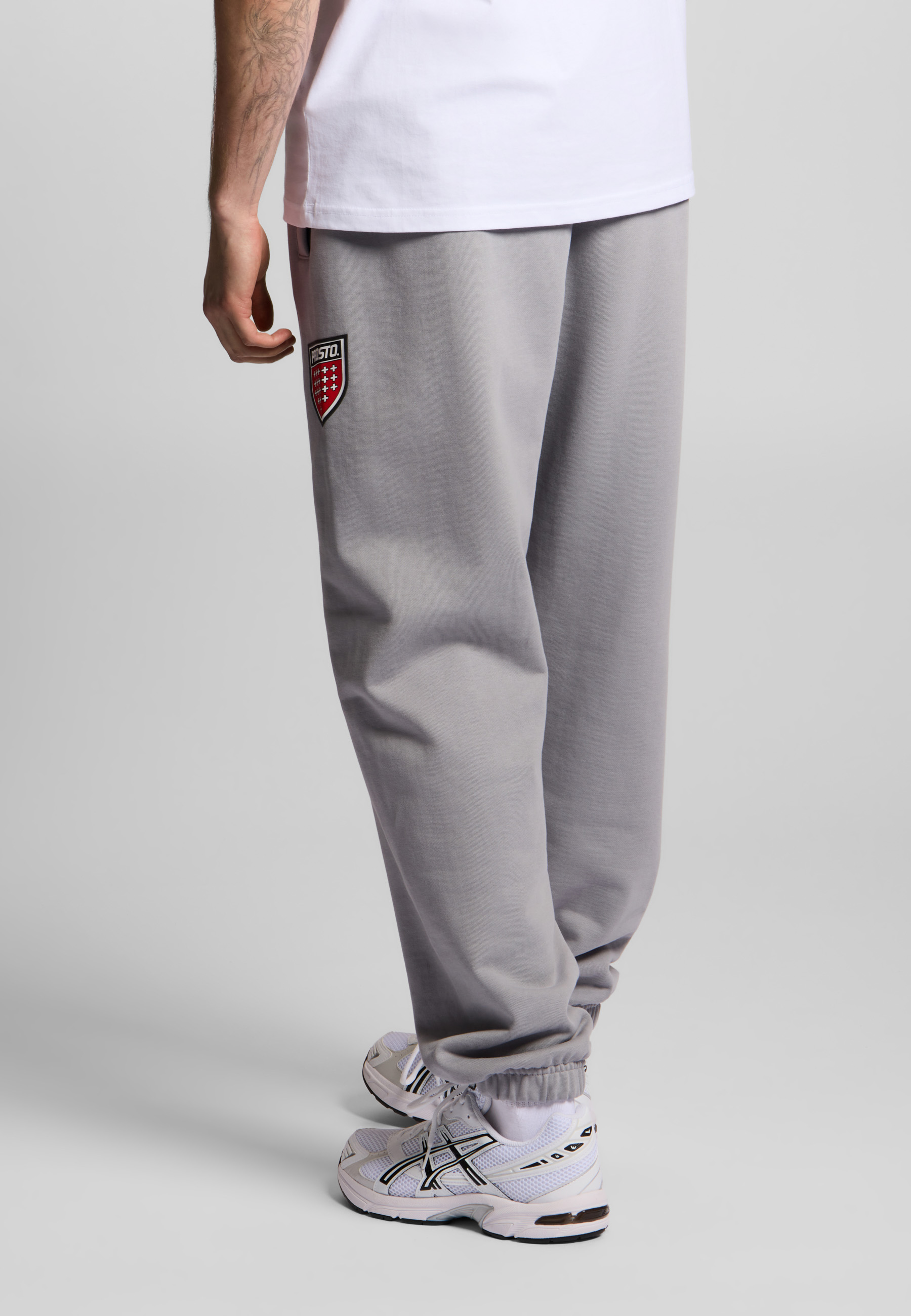 Joggery dresowe szare Prosto