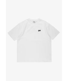 Infinity D t-shirt oversize męski biały