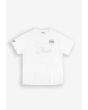 Football t-shirt męski bawełniany biały