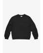 Jacquard Label bluza bez kaptura oversize męska czarna
