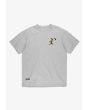 Harvard t-shirt oversize męski bawełniany szary