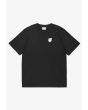 Shield Splash t-shirt oversize bawełniany męski czarny