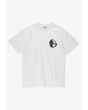 P Rim t-shirt oversize bawełniany męski biały