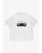 Polonez t-shirt boxy męski bawełniany biały