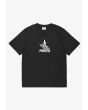 Crossing t-shirt regular męski bawełniany czarny