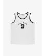 Nine tank top regular męski biały