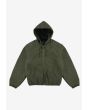 Padded kurtka z kapturem męska oliwkowa
