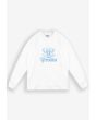 Crest longsleeve męski bawełniany biały