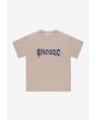 Graffiti t-shirt bawełniany beżowy