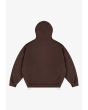 Volcanic Washed bluza z kapturem boxy męska brązowa