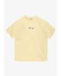 Crack Box Logo t-shirt regular męski bawełniany żółty