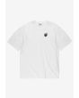 Shield Splash t-shirt oversize bawełniany męski biały