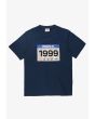 Runner t-shirt regular męski bawełniany granatowy