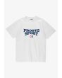 Sport t-shirt boxy męski bawełniany biały