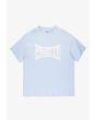Ever t-shirt oversize męski bawełniany jasnoniebieski