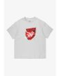 Damage Target t-shirt boxy męski szary