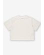 Heavyweight t-shirt bawełniany damski biały