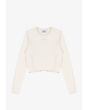 Slab longsleeve dopasowany damski biały