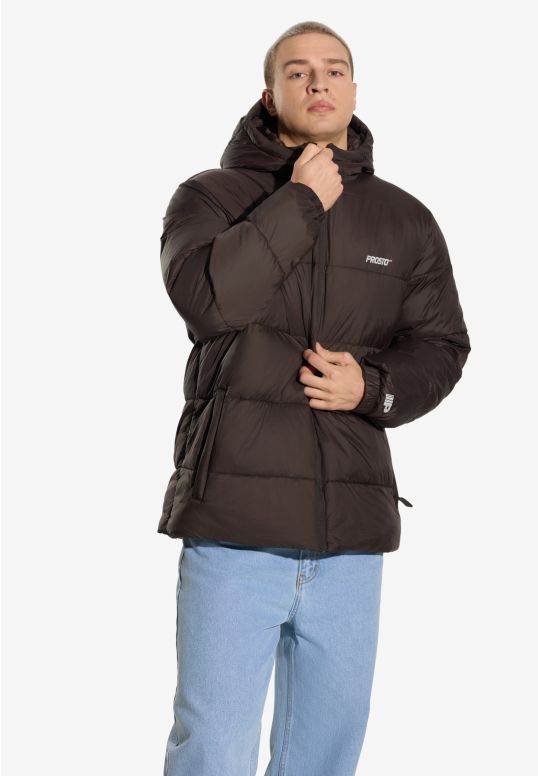 Puffer 404 kurtka męska brązowa
