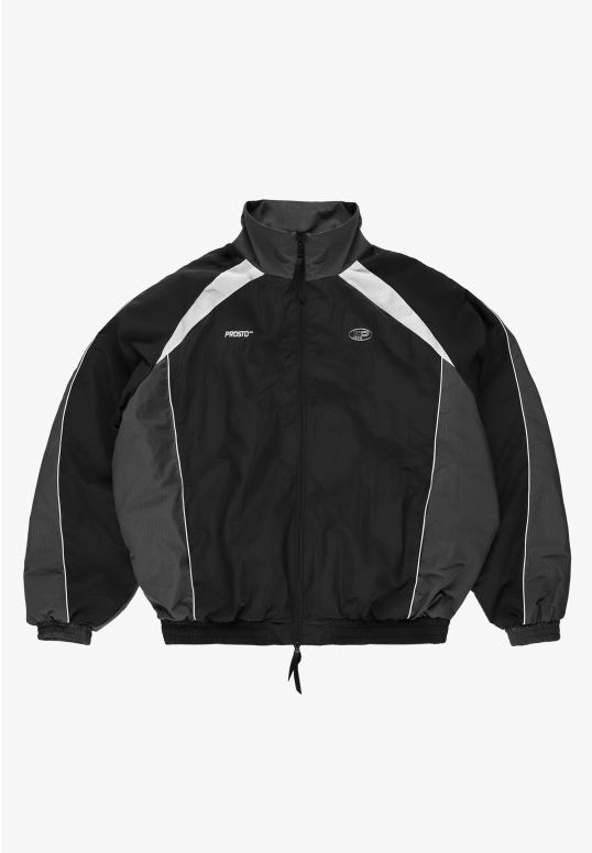 Tracktop kurtka oversize męska czarna