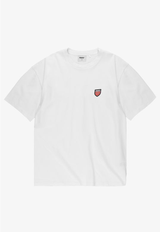 Shield Small t-shirt regular bawełniany męski biały