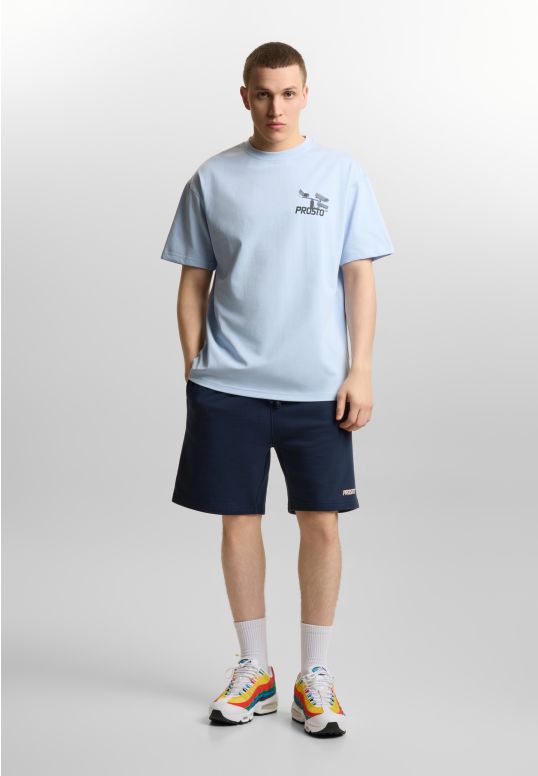 CC TV t-shirt męski bawełniany jasnoniebieski