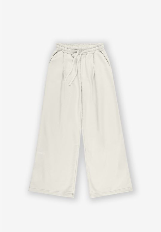 Pants Oversized spodnie dresowe damskie białe