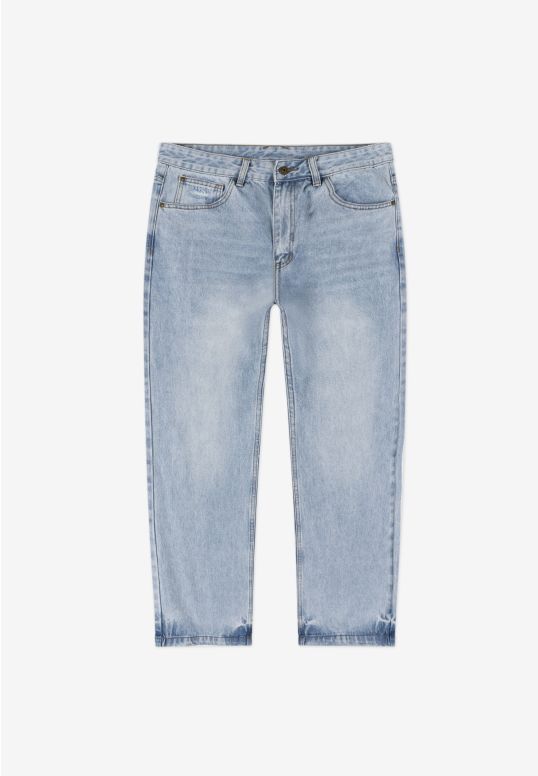 Shield jeansy baggy męskie jasnoniebieskie