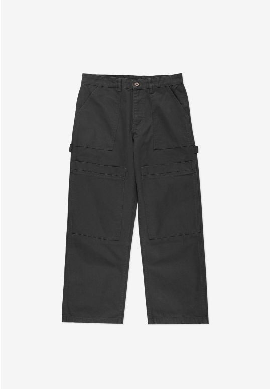 Utility spodnie męskie bawełniane ciemnoszare