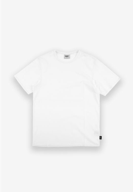 Slim t-shirt męski bawełniany biały
