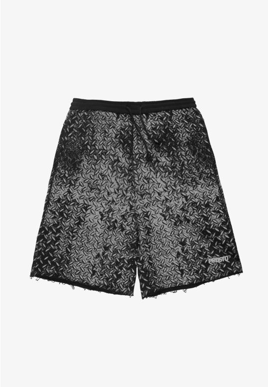 Grade sweat shorts męskie bawełniane baggy czarne