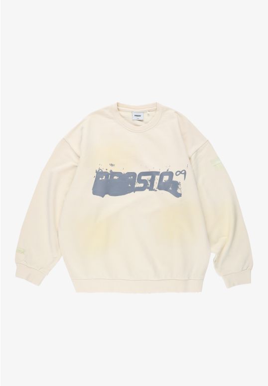 9 Unity bluza z kapturem oversize męska biała
