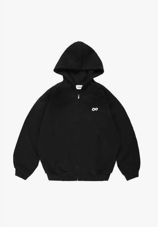 Infinity D bluza męska regular z kapturem czarna