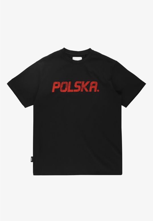 Polska t-shirt regular męski czarny