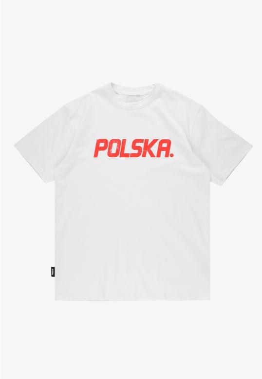 Polska t-shirt regular męski biały