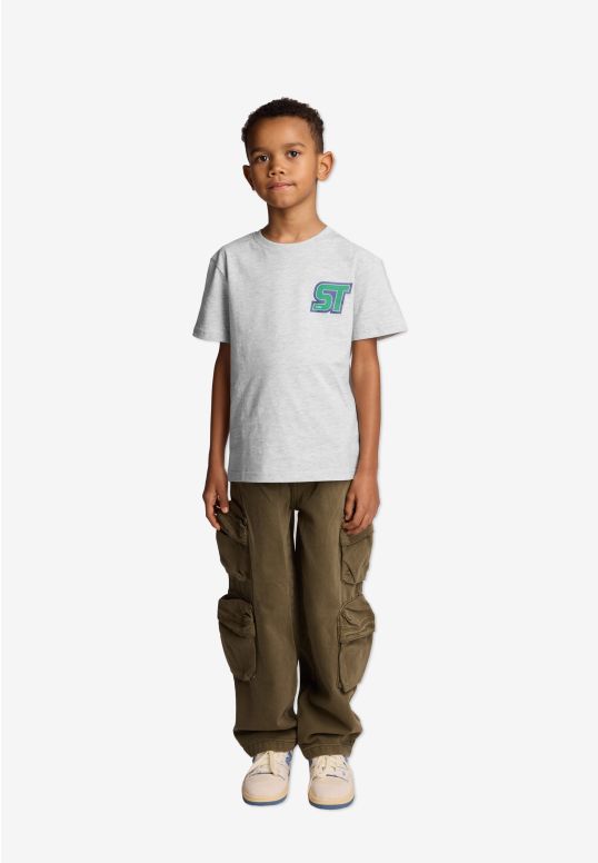 Naklejka t-shirt dziecięcy szary