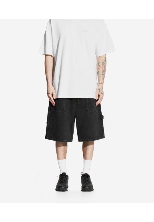 Baggy Zaxx jeansy krótkie męskie czarne