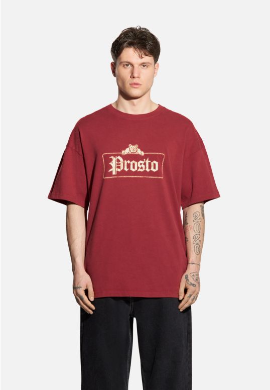 Bull t-shirt męski czerwony