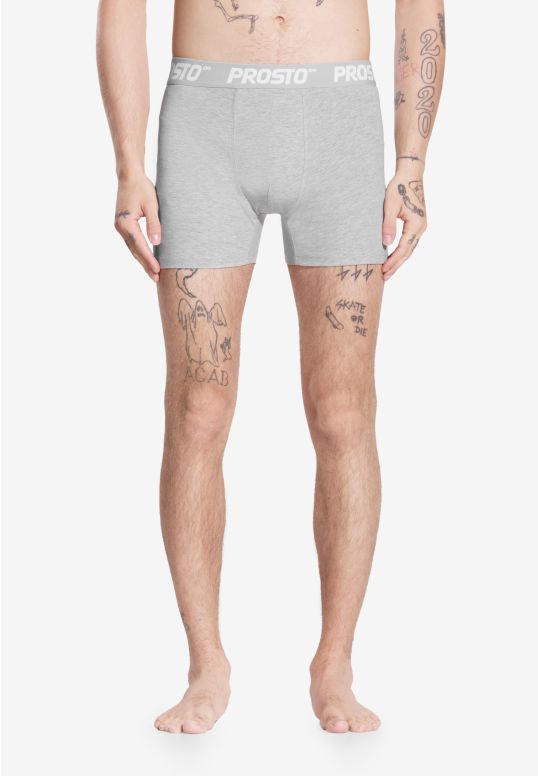 Bokserki męskie bawełniane 3-pack szare