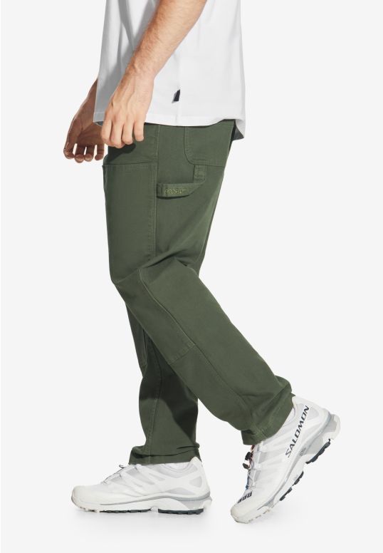 Work spodnie męskie bawełniane oliwkowe