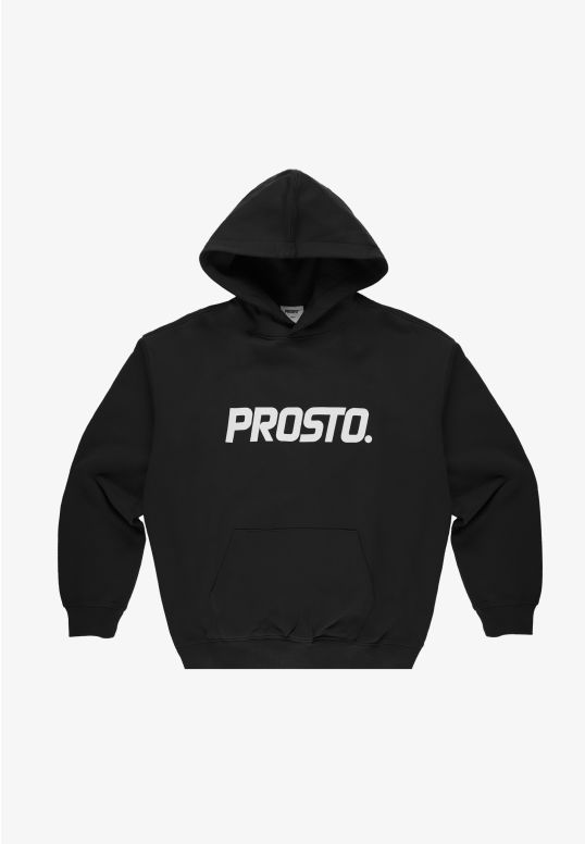 Big Log bluza z kapturem regular męska czarna