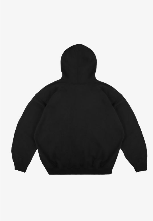 Big Log bluza z kapturem regular męska czarna