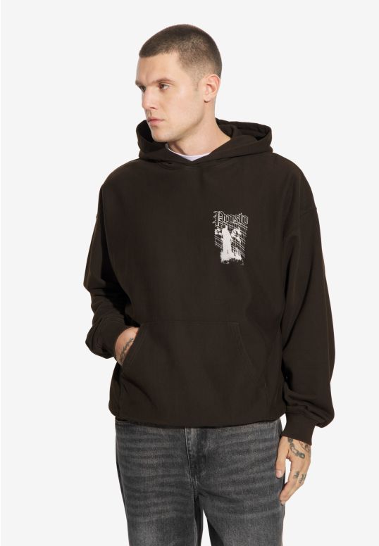 Shadow bluza z kapturem męska czarna