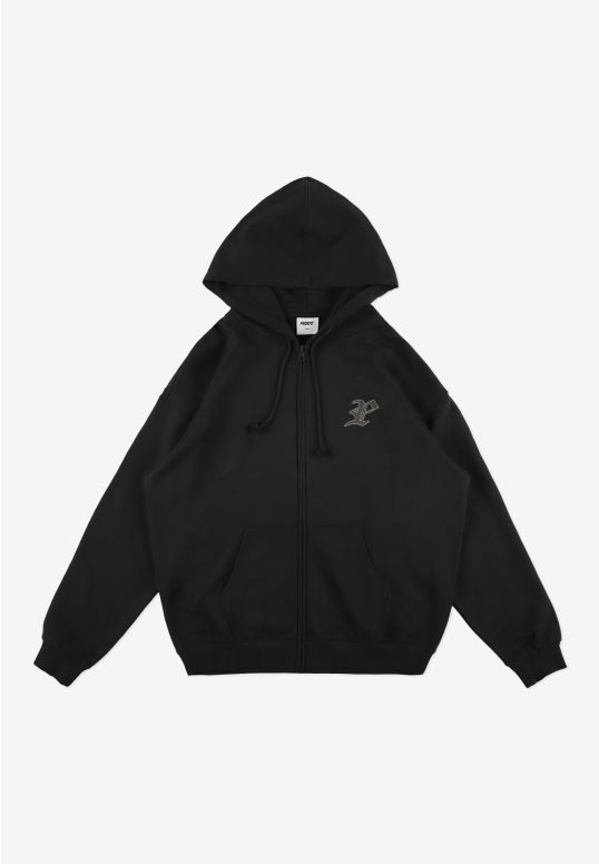 Gothic P bluza z kapturem męska czarna