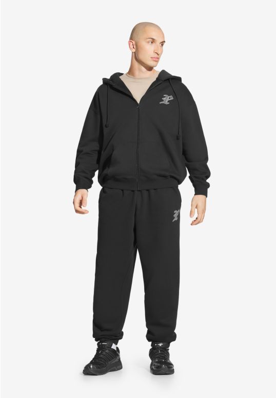 Gothic P bluza z kapturem męska czarna