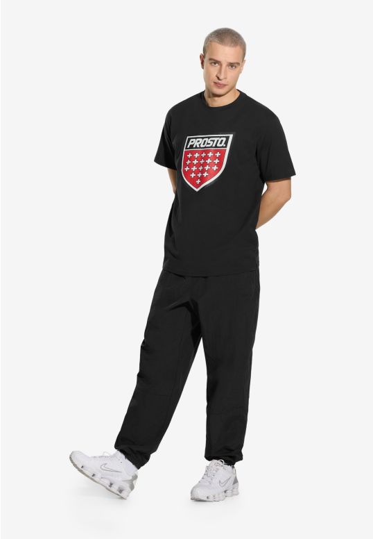 Infine t-shirt bawełniany czarny