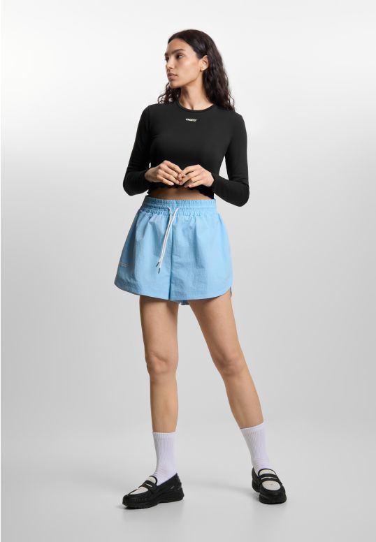 Boxing krótkie spodenki regular damskie błękitne