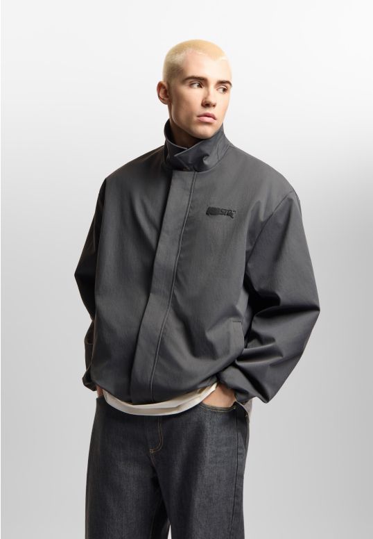 Jacket Splash kurtka oversize męska ciemnoszara
