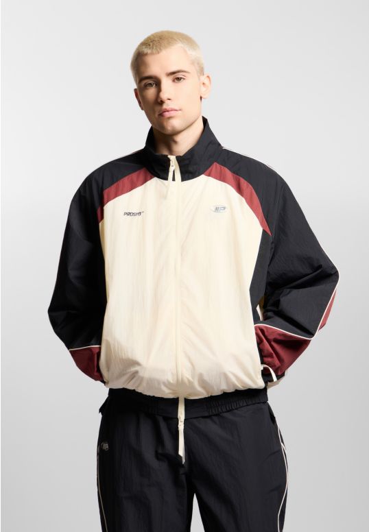 Tracktop kurtka oversize męska biała